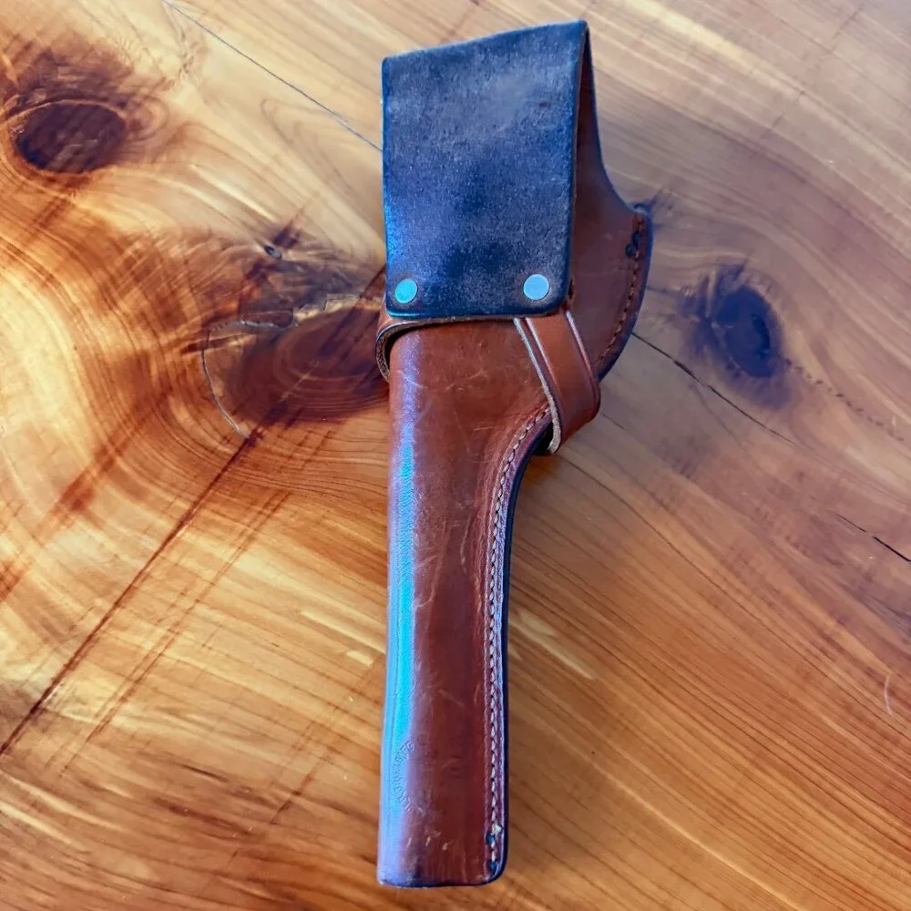 Brauer Bros. MFG. Co St. Louis Brown Leather Gun Holster Eagle Trim 38